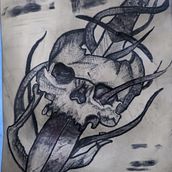 Meu projeto do curso: Tatuagem para principiantes. Tattoo Design project by gabivianamello - 02.20.2023