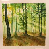 My project for course: Dreamy Watercolor Landscapes: Paint with Light Ein Projekt aus dem Bereich Malerei und Aquarellmalerei von Katsiaryna - 05.02.2023