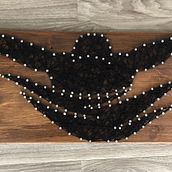 Schwimmer Nagel-Faden-Bild. Un progetto di Artigianato e DIY di Alina Vent - 14.07.2020