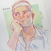 Mi proyecto del curso: Dibujo de retratos llamativos con lápices de colores. Un proyecto de Dibujo, Dibujo de Retrato, Sketchbook y Dibujo con lápices de colores de Miguel E.T. - 05.02.2023