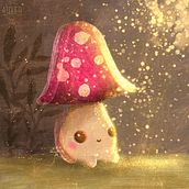 Cozy mushroom . Un proyecto de Ilustración digital, Ilustración infantil e Ilustración tradicional de Shaindel - 05.02.2023