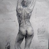 Meu projeto do curso: Desenho do corpo humano em movimento. Fine Arts, Sketching, Pencil Drawing, Drawing, and Realistic Drawing project by levioliveira2703 - 02.04.2023