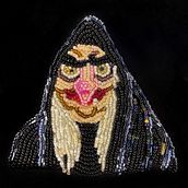 My project for course: Beaded Embroidery Portraits. Design de acessórios, Bordado, Decoração de interiores, e Design têxtil projeto de Katarina Bobas - 05.02.2023