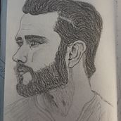 My project for course: Portrait Sketchbooking: Explore the Human Face. Projekt z dziedziny Sketching,  R, sunek, Portret,  R, sunek art, st, czn i Sketchbook użytkownika andrea_ramani87 - 05.02.2023