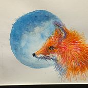 Mein Abschlussprojekt für den Kurs: Ausdrucksstarke Tierporträts in Aquarell. Projekt z dziedziny Trad, c, jna ilustracja, Malowanie akwarelą, R, sunek realist, czn, Ilustracja naturalist i czna użytkownika schnell-rath - 03.02.2023