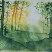 Il mio progetto del corso: Paesaggi incantevoli ad acquerello: dipingi con la luce. Painting, and Watercolor Painting project by andreasordi68 - 02.05.2023