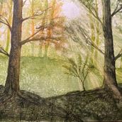 My project for course: Dreamy Watercolor Landscapes: Paint with Light. Un projet de Peinture , et Aquarelle de eillets - 05.02.2023