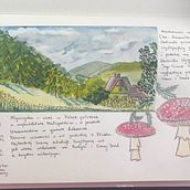 Mój projekt z kursu: Akwarelowy dziennik podróży. Traditional illustration, Watercolor Painting, Architectural Illustration, and Sketchbook project by Joanna Urbaniak-Dudka - 02.05.2023
