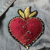 My project for course: Introduction to Gold Embroidery. Traditional illustration, and Embroider project by Simone Brown - 02.05.2023