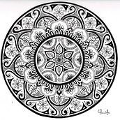 Mi proyecto del curso: El arte de dibujar mandalas: crea patrones geométricos. Drawing & Ink Illustration project by Ana Daniela Leyva - 02.05.2023