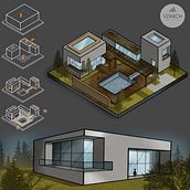 Mi proyecto del curso: Sketching arquitectónico y artístico con Procreate. Architecture, Sketching, Digital Illustration, Digital Architecture, and Architectural Illustration project by Valentina Zamudio Navas - 02.05.2023