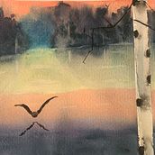 Mi proyecto del curso: Paisajes atmosféricos en acuarela. Un progetto di Belle arti, Pittura e Pittura ad acquerello di chusan_c - 06.02.2023