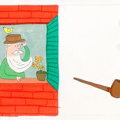 Illustrazioni per una favola di Rodari . Un projet de Illustration traditionnelle de Alice Toscano - 06.02.2023