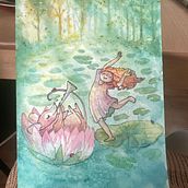 My project for course: Dreamy Watercolor Landscapes: Paint with Light. Un progetto di Pittura e Pittura ad acquerello di Maija - 06.02.2023