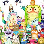 Family pic. Un progetto di Illustrazione tradizionale, Belle arti, Illustrazione digitale, Character design e Animazione di Carlos Alberto Domínguez Vega - 06.02.2023