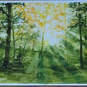 My project for course: Dreamy Watercolor Landscapes: Paint with Light. Painting, and Watercolor Painting project by Catherine Hackett - 02.04.2023