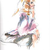 My project for course: Intro to Portrait Sketching: Draw in Real-Time. Sketching, Drawing, Portrait Drawing, Ink Illustration, and Colored Pencil Drawing project by alleycat6 - 02.06.2023