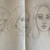 Mi proyecto del curso: Sketchbook de retrato: explora el rostro humano. Un progetto di Bozzetti, Disegno, Disegno di ritratti, Disegno artistico e Sketchbook di palopez_cia - 06.02.2023