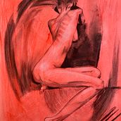 My project for course: Contemporary Drawing of the Human Figure. Traditional illustration, Fine Arts, Drawing, Artistic Drawing, Acr, lic Painting, and Figure Drawing project by T T - 02.06.2023