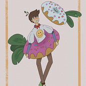 Mój projekt z kursu: Ilustracje w estetyce mangi w Procreate. Traditional illustration, Character Design, Comic, Digital Illustration, Digital Drawing, and Manga project by asrynxd - 02.06.2023