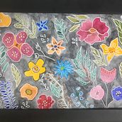 Meu projeto do curso: Padrões florais vibrantes com aquarela. Traditional illustration, Pattern Design, Watercolor Painting, and Botanical Illustration project by Roseli Zabukas - 02.07.2023