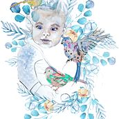 My project for course: Illustrated Portrait in Watercolor. Traditional illustration, Fine Arts, Painting, Drawing, Watercolor Painting, Portrait Drawing, and Artistic Drawing project by Virág Ildiko Erdei - 01.29.2023