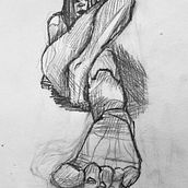 D.A: Cuerpo humano y escorzo. Un projet de Illustration traditionnelle de Carla Sancho Medina - 07.02.2023