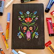 Mi proyecto del curso: Introducción a la ilustración floral con acrílico. Projekt z dziedziny Trad, c, jna ilustracja,  Sztuki piękne,  Malarstwo,  R, sunek, Malarstwo akr, lowe, R i sunek botaniczn użytkownika nataliaiturrieta - 07.02.2023