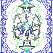 Carta Raider Mortal Kombat. Traditional illustration, Vector Illustration, Poster Design, and Digital Illustration project by luferovip - 02.07.2023