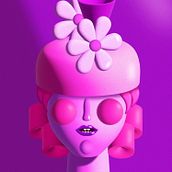 My project for course: Whimsical 3D Portraiture in Illustrator. Ilustração tradicional e Ilustração digital projeto de brittany_riv - 07.02.2023