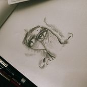 Inicios a lápiz . Ilustração tradicional projeto de Karen Mendoza - 07.02.2023