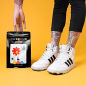 Awesome Coffee. Br, ing, Identit, Packaging, Design, Traditional illustration, Motion Graphics, and UX / UI project by Cherry Bomb Creative Co. - 02.03.2022