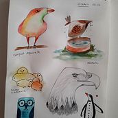 My project for course: Illustration Techniques to Unlock your Creativity. Traditional illustration, Painting, Creativit, Creating with Kids, and Sketchbook project by domi76 - 02.09.2023