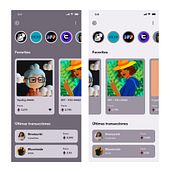 NFT transaction app concept. Un proyecto de UX / UI de natasuu - 14.12.2022
