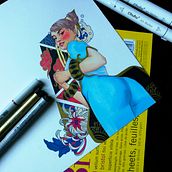 Chun Li (from Street Fighter). Een project van  Ontwerp, Traditionele illustratie, Tekening met potlood,  Tekening,  Portrettekening, Tekenen met kleurpotloden y  Illustratie met inkt van Elisa Raffaelli - 09.02.2023
