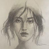 Mon projet du cours : Portraits réalistes au crayon : lumière, ombre et proportions. Traditional illustration, Fine Arts, Sketching, Pencil Drawing, Drawing, Portrait Drawing, Realistic Drawing, Artistic Drawing, and Figure Drawing project by Mathieu Destailleur - 02.09.2023
