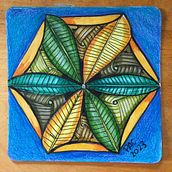 Zentangle-Inspired Art - Mandala. Drawing, and Colored Pencil Drawing project by Patricia Carney - 02.09.2023