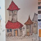 Casa . Sketching, Drawing, and Architecture project by Chantal Cerise - 02.04.2023