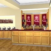 The Mount Hotel - Bar & Buffet area . % Jonathan Bell tarafından hazırlanan İç Mimarlık, İç Tasarım, Ve Grafik Tasarım projesi - 02.09.2023