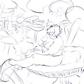 Me, my cat, and some mushrooms Ein Projekt aus dem Bereich Traditionelle Illustration und Malerei von Morgan Ventura - 10.02.2023
