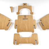 My project for course: Design and Production of Customizable Furniture with a CNC Router. Furniture Design, Making, Industrial Design, Product Design, and Woodworking project by Cha-hee Kim - 11.22.2022