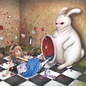 El Maravilloso renacer de Alicia (The wonderful rebirth of Alice) . Ilustrație tradițională, Arte plastice, Design de caractere, Desen, Desen artistic, Manga și Desen în creion colorat de Daira Samaniego Tovar - 02.10.2023
