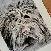 My project for course: Animal Illustration with Charcoal and Ink. Artes plásticas, Desenho, Ilustração com tinta e Ilustração naturalista projeto de Christy/ LoveLennyArt - 09.02.2023