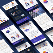 Website Marketing Agency for Information Technology I.T. Un projet de Webdesign, Design graphique , et UX / UI de Gustavo Augusto - 15.12.2022