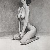 My project for course: Fundamentals of Figure Drawing with Charcoal. Fine Arts, Drawing, Realistic Drawing, and Figure Drawing project by yueshi89 - 02.10.2023