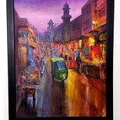 Acrylic Painting of cityscape . Arts, and Crafts project by sanaullah_sahil_710 - 11.02.2022