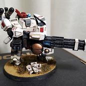 Warhammer 40k Tau Empire XV88. Projekt z dziedziny Malarstwo akr i lowe użytkownika volkov_ilya_1998 - 11.02.2023