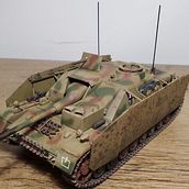 Sturmgeschütz IV 1:35 Model. Projekt z dziedziny Malarstwo akr i lowe użytkownika volkov_ilya_1998 - 11.02.2023