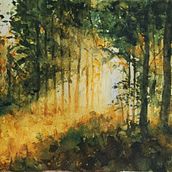 My project for course: Dreamy Watercolor Landscapes: Paint with Light. Projekt z dziedziny  Malarstwo i Malowanie akwarelą użytkownika Agata Rygielska - 11.02.2023