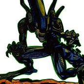 Alien. Traditional illustration, Design, Pencil Drawing, Watercolor Painting, Ink Illustration, Comic, and Character Design project by Fernando Nesa Ramírez - 02.11.2023